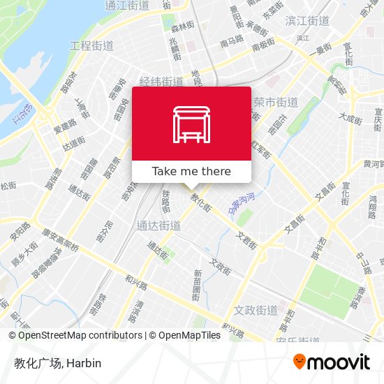 教化广场 map