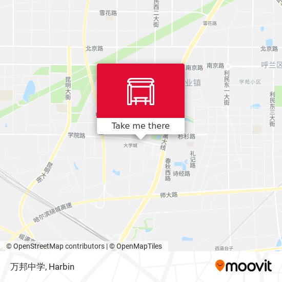 万邦中学 map