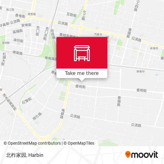 北柞家园 map
