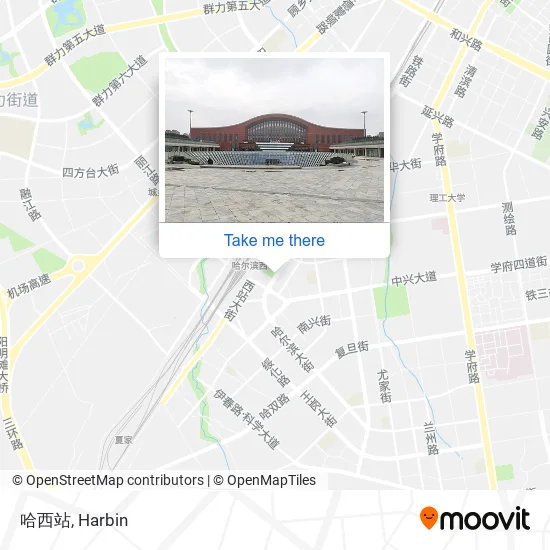 哈西站 map