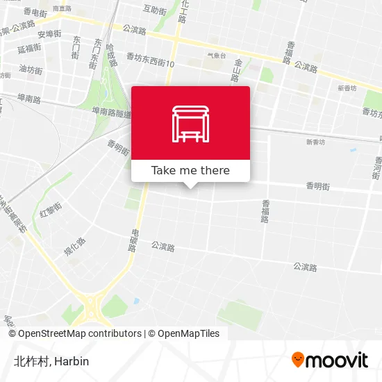 北柞村 map