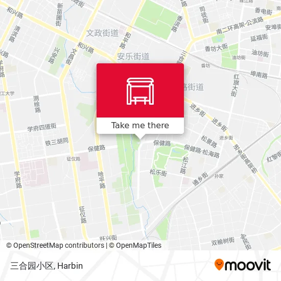 三合园小区 map