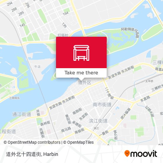 道外北十四道街 map