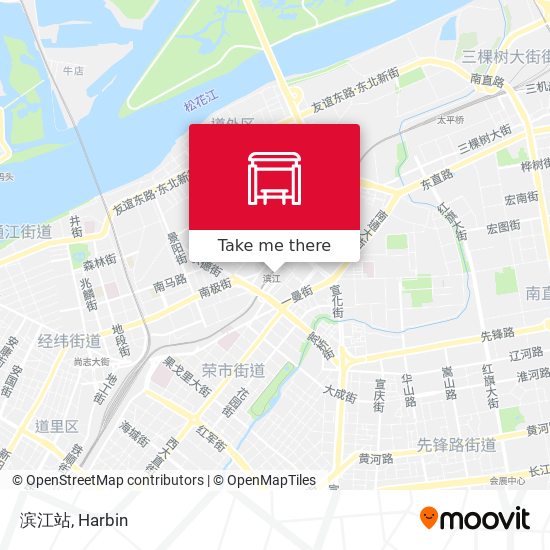 滨江站 map