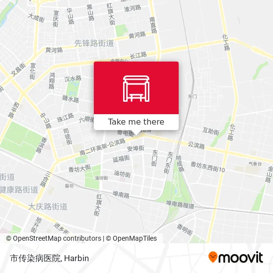 市传染病医院 map