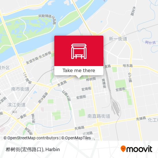 桦树街(宏伟路口) map