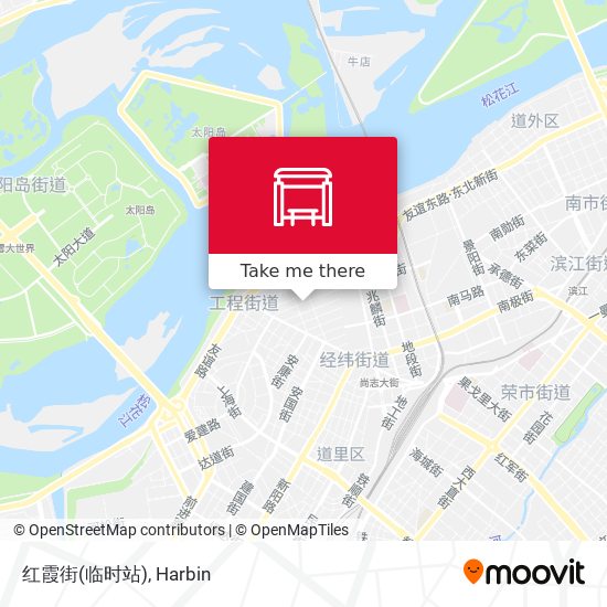 红霞街(临时站) map