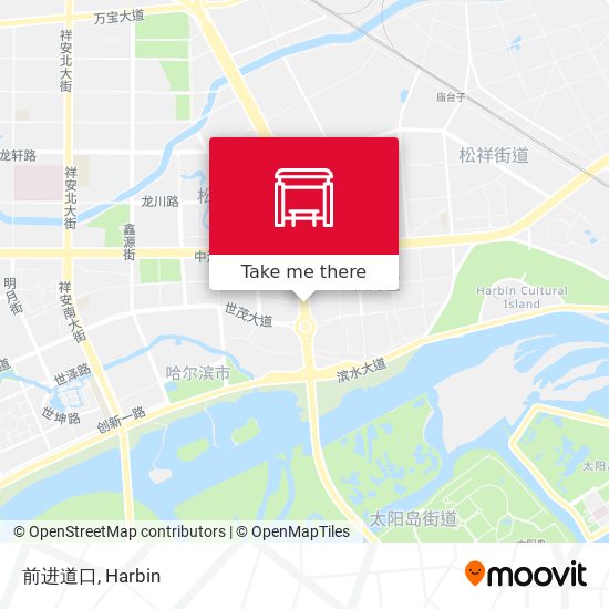 前进道口 map