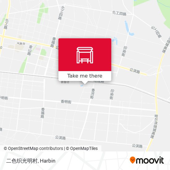 二色织光明村 map