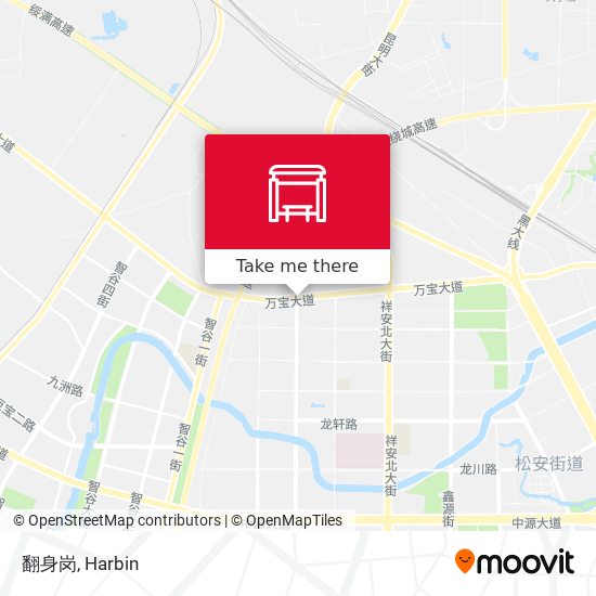 翻身岗 map