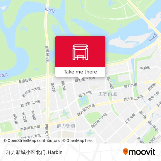 群力新城小区北门 map