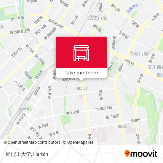 哈理工大学 map