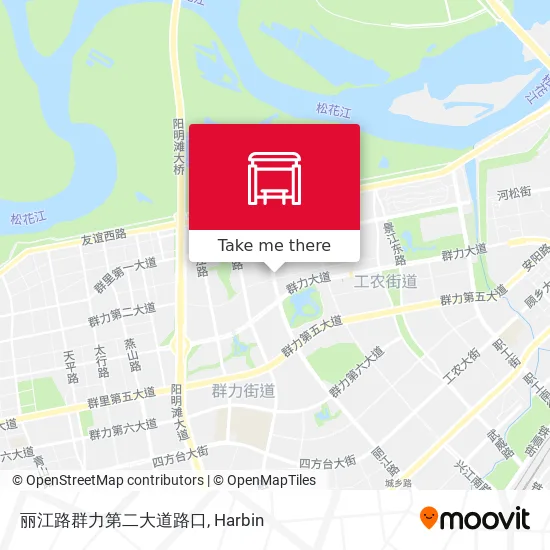 丽江路群力第二大道路口 map
