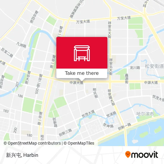 新兴屯 map