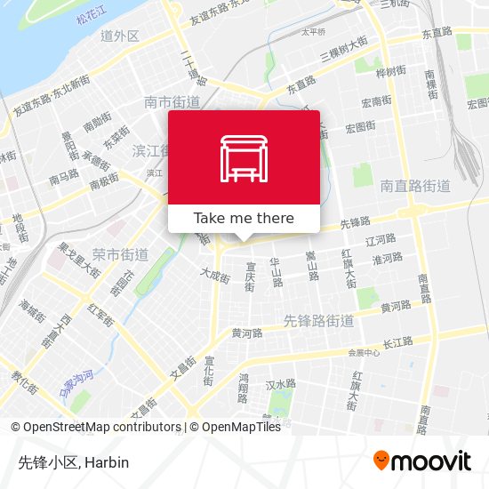 先锋小区 map