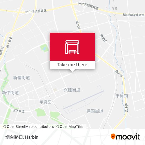 烟台路口 map