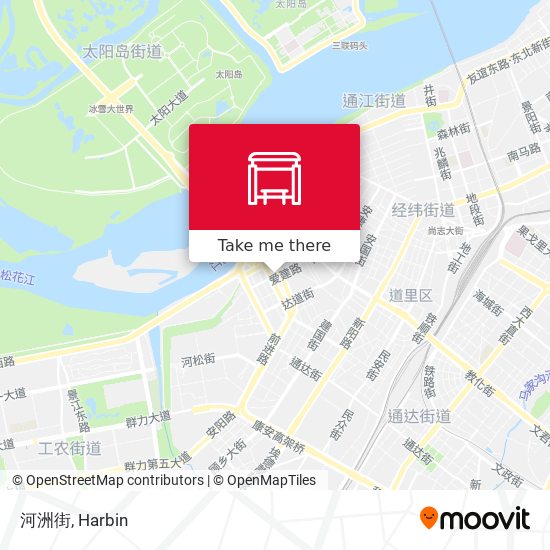 河洲街 map