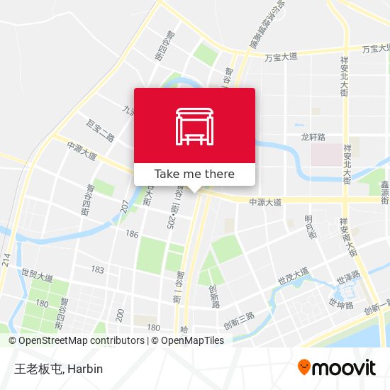 王老板屯 map