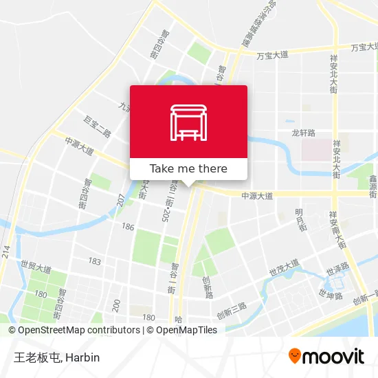 王老板屯 map