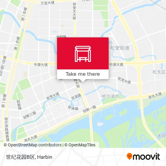 世纪花园B区 map