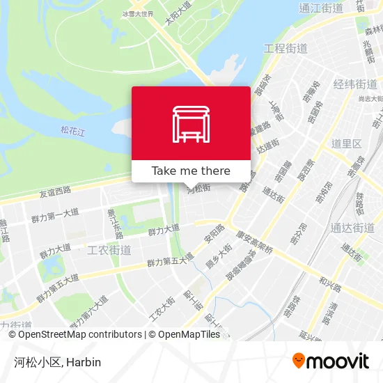 河松小区 map