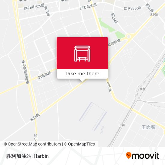 胜利加油站 map