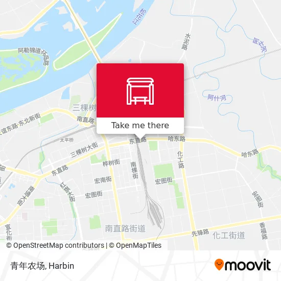 青年农场 map