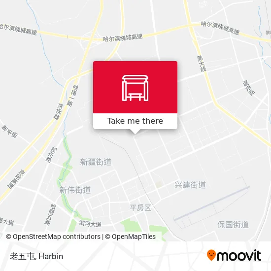 老五屯 map