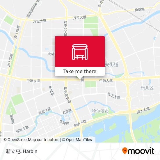 新立屯 map
