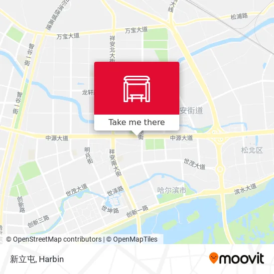 新立屯 map