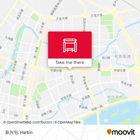 新兴屯 map