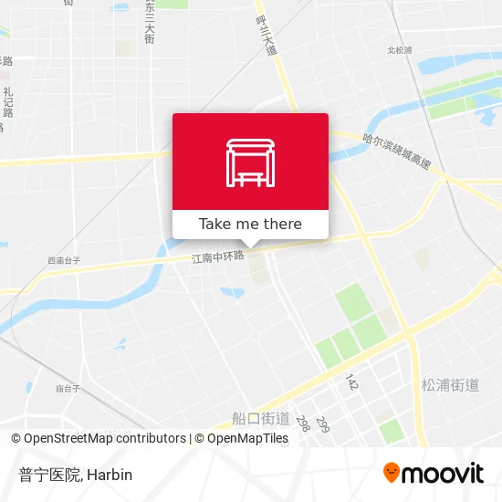 普宁医院 map