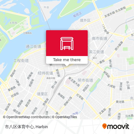 市八区体育中心 map