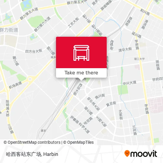 哈西客站东广场 map