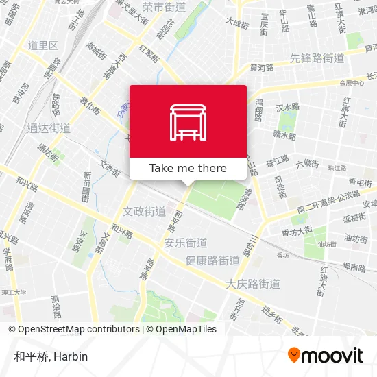和平桥 map