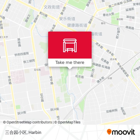 三合园小区 map