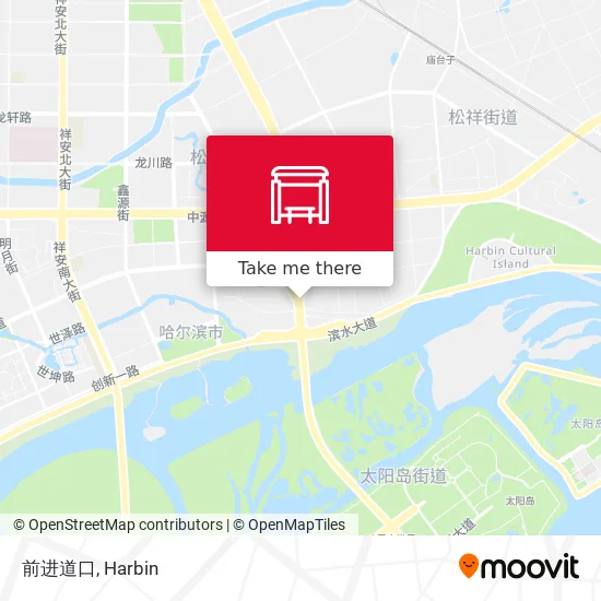 前进道口 map
