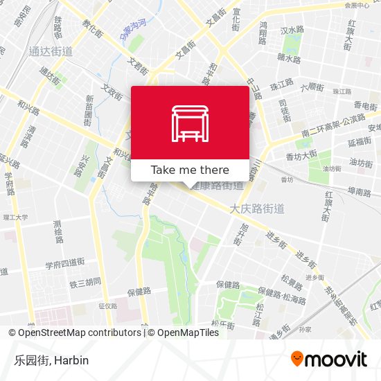 乐园街 map