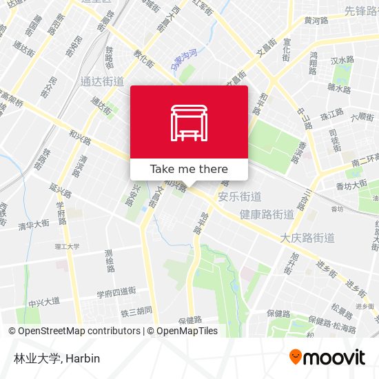 林业大学 map