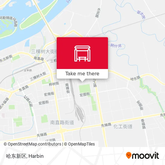 哈东新区 map