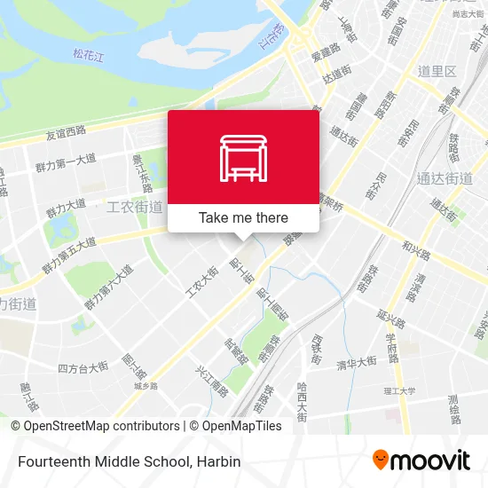 Fourteenth Middle School map