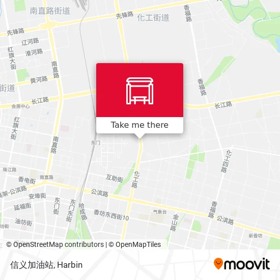 信义加油站 map