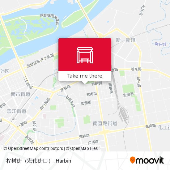 桦树街（宏伟街口） map