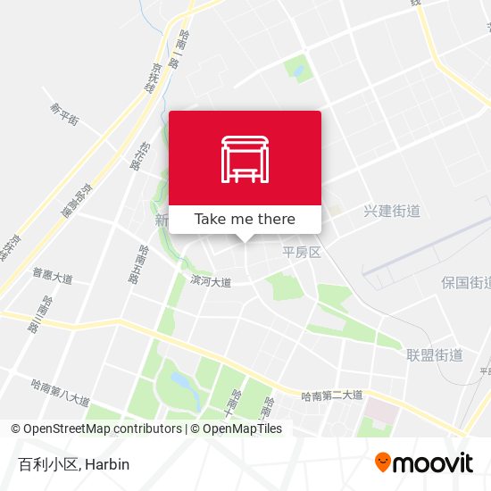 百利小区 map