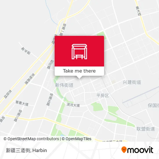 新疆三道街 map