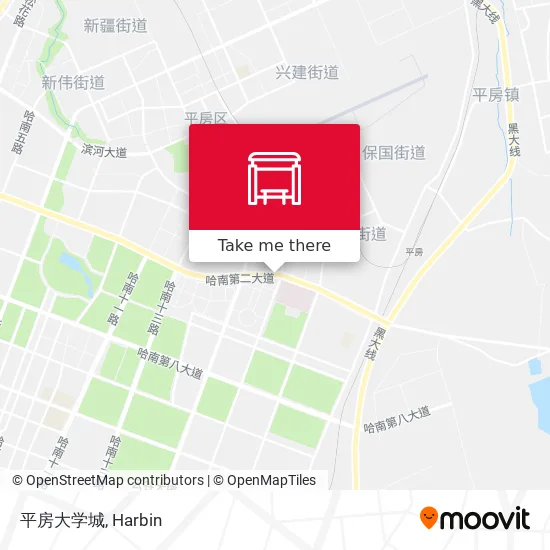 平房大学城 map