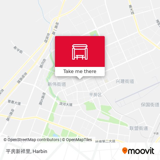 平房新祥里 map