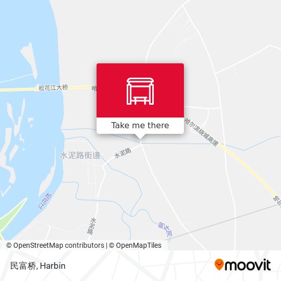 民富桥 map