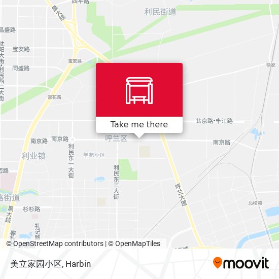 美立家园小区 map