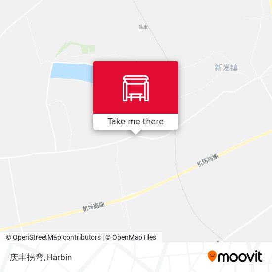 庆丰拐弯 map